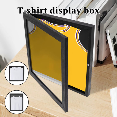 Wood jerseys display frame - jerseys,