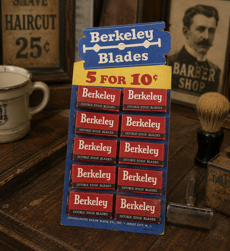 Vintage berkeley razor blades - razor,