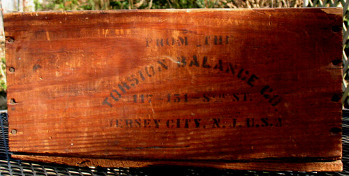 Torsion balance antique wood - balance,
